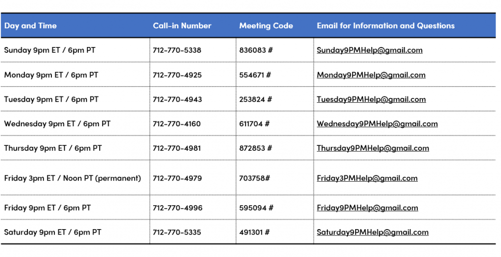 Gamblers Anonymous Meetings